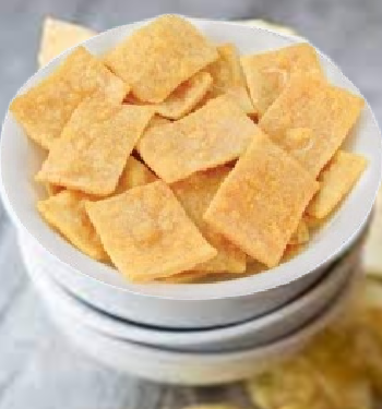 AmBari Nutrition Double Potato Bites, crispy potato chip snacks, shown in a vibrant, colorful package with a close-up of the bites.