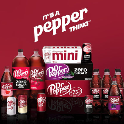 Six 16.9 oz bottles of Dr Pepper Cream Soda water in a pack, featuring clear bottles with Dr Pepper branding and cream soda flavor.