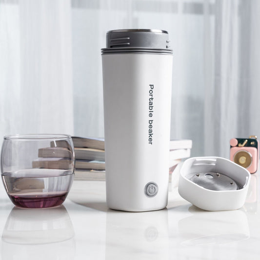 EasyOptionXY 350ml stainless steel travel electric kettle for boiling water, compact portable water boiler with automatic shut-off
