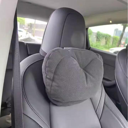 Dual-layer pressure relief headrest for Tesla Model 3, comfortable car headrest from Tesery Official Store.