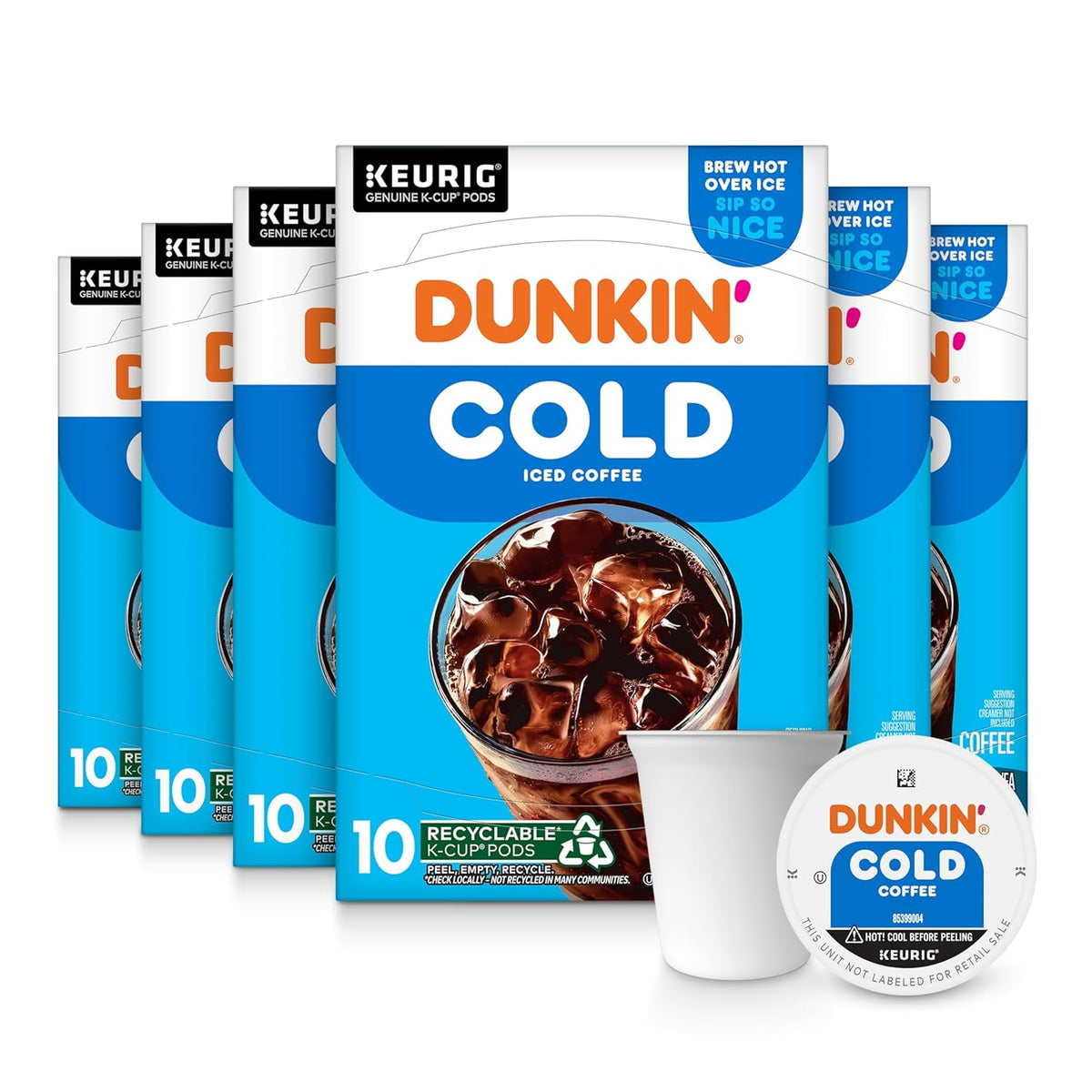 Dunkin' Donuts Original Blend Medium Roast Coffee Keurig K-Cup Pods, 22-pack, in sealed packaging