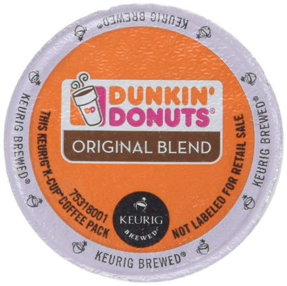 Dunkin' Donuts Original Blend Coffee K-Cup Pods, medium roast, 12-pack for Keurig machines, 44 pods in box