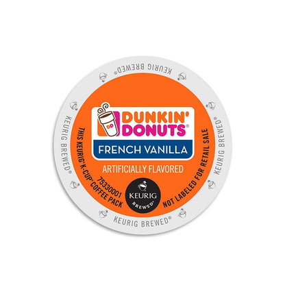 Dunkin' Donuts Original Blend Coffee K-Cup Pods medium roast, 12-pack, with French Vanilla flavor, for Keurig brewers