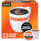 Two packs of Dunkin' Donuts Original Blend K-Cups, 72-count, featuring French Vanilla flavor in 10-count boxes, for coffee brewing.