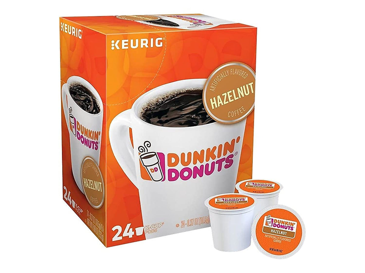 Two packs of Dunkin' Donuts Original Blend K-Cups, each containing 36 coffee pods, with French Vanilla flavor visible in the image.