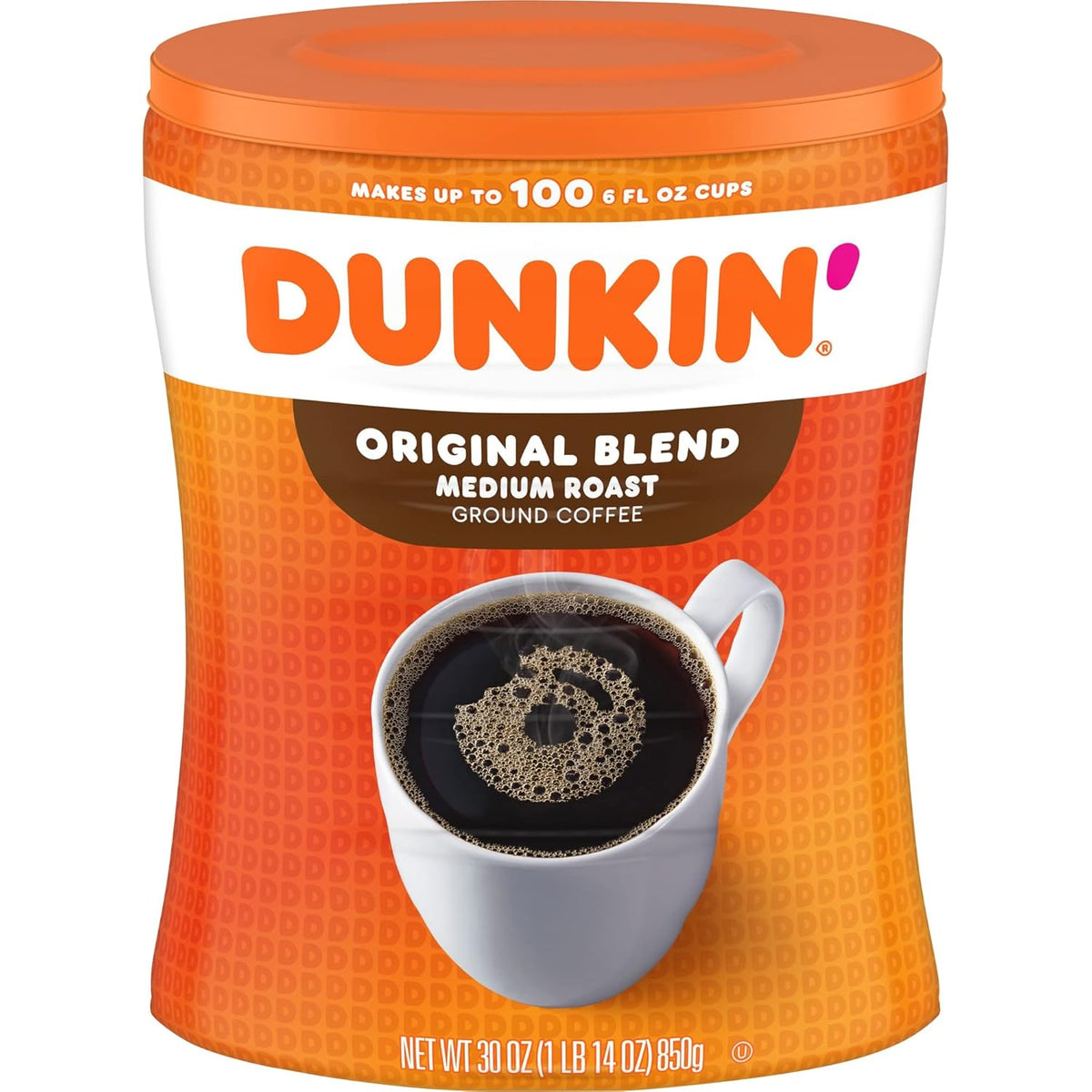 Dunkin' Donuts Original Blend Medium Coffee 30 oz bottle, showcasing the packaging with the Dunkin' Donuts logo and label.