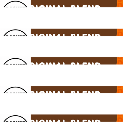 Six 12 oz bags of Dunkin’ Original Blend Medium Roast Ground Coffee, showing the coffee bags with Dunkin' branding.