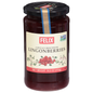 Close-up of Felix Lingonberries in a container, showcasing vibrant red lingonberries from Duo Grocery.