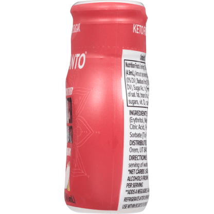 Lakanto Water Enhancer Zero Sugar Fruit Punch flavor in a small bottle with a dropper for adding flavor to water.