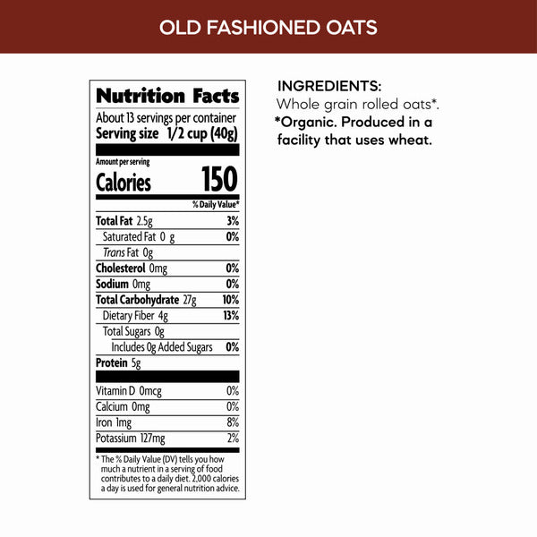 Bowl of Nature's Path Old Fashioned Oats Instant Oatmeal with a spoon, showcasing the wholesome oats in a natural setting