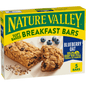 Nature Valley Blueberry Oat Soft Baked Breakfast Bars featuring blueberries and oats in a soft, chewy snack bar.