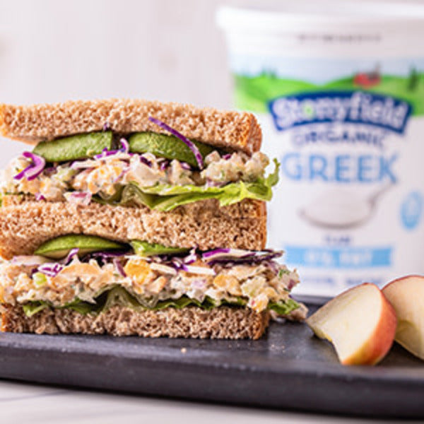Stonyfield Organic Greek Nonfat Yogurt, plain 32 oz., high in protein, 0% fat, ideal for snacks and cooking.