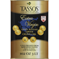 Bottle of Tassos Extra Virgin Greek Olive Oil from Duo Grocery, estate bottled with a clear label and golden oil inside.