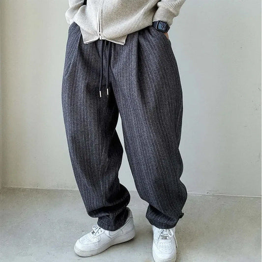 Loose casual wide-leg harem pants by My Store, relaxed fashion design