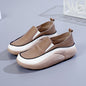 BackupMyFilesNow Luxe Comfort Leather Loafers in brown, showcasing sleek design and smooth leather finish.