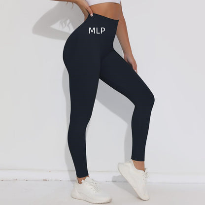 Black SculptFit leggings from My Store, shown in a close-fitting full-length design