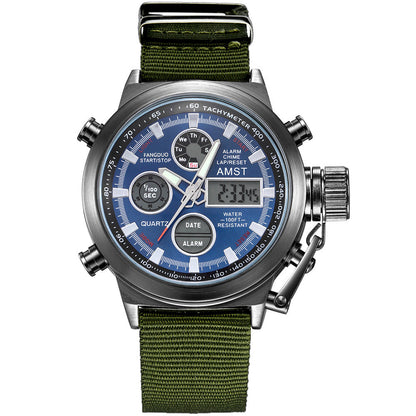 Retro minimalist men's electronic business casual sports watch in a stylish design