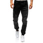 Men's fashion rip jeans by BACKUPMYFILESNOW® featuring distressed denim, slim fit, and stylish ripped details.