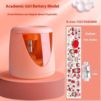 Cute portable automatic electric children's pencil sharpener in roll design