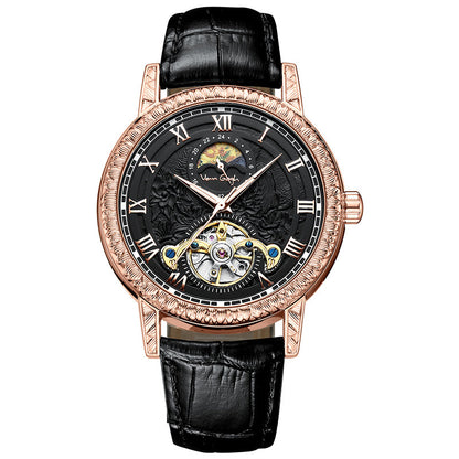 VAN GOGH Yaojin Sunflower automatic mechanical men's watch with artistic sunflower dial