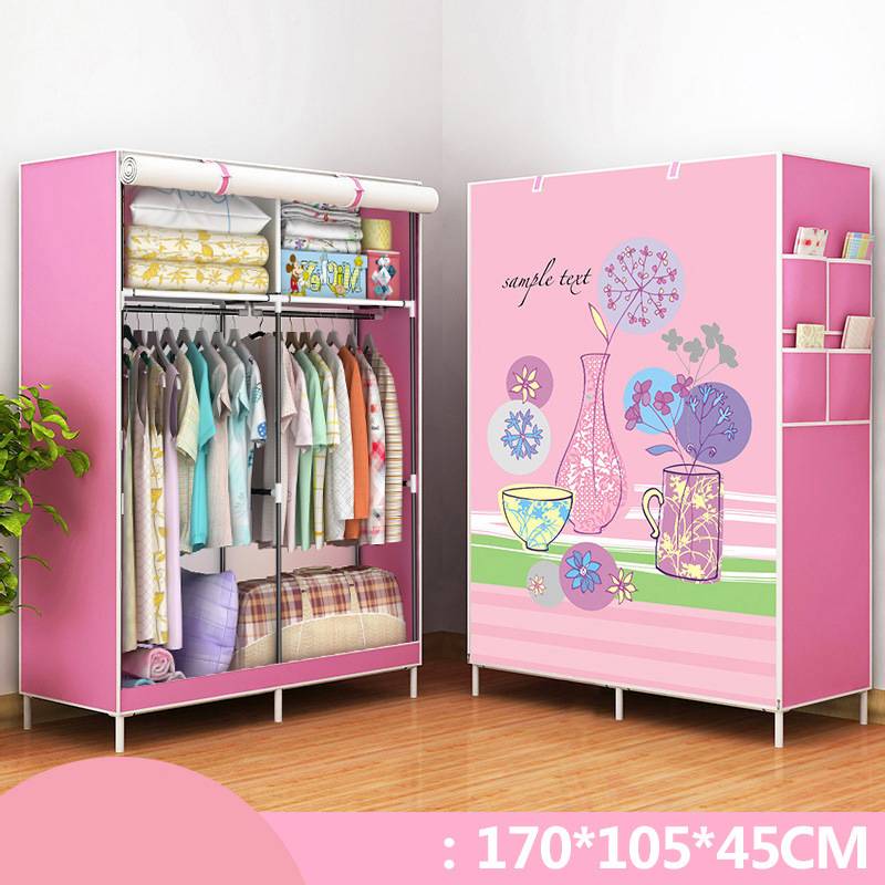 Single dormitory dust-closed wardrobe by My Store with compact storage design and enclosed doors