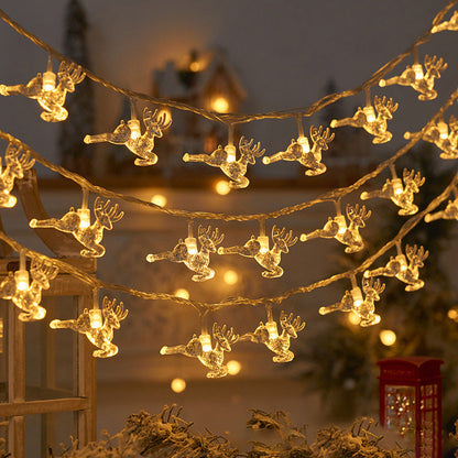 LED elk Christmas tree snowflake star light string decoration