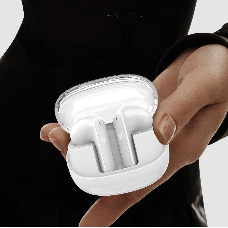 Transparent mini wireless Bluetooth-compatible headset bin by My Store