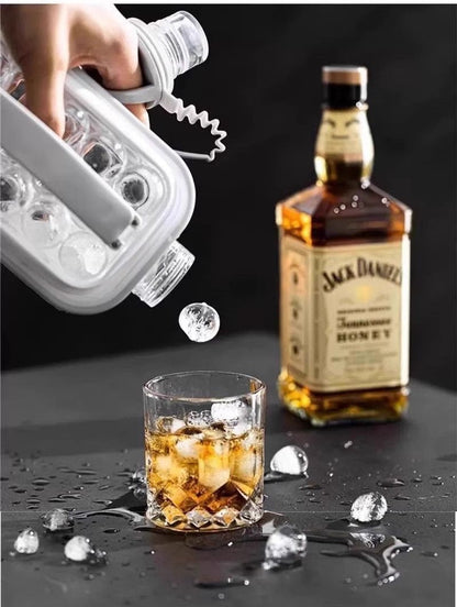 2-in-1 portable quick-release ice ball cold kettle kitchen gadget with compact design