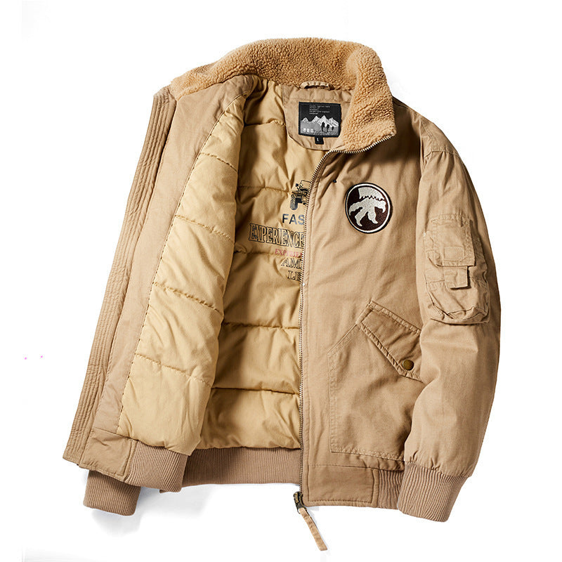 Men's Loose Fit Thick Cotton Pilot Jacket