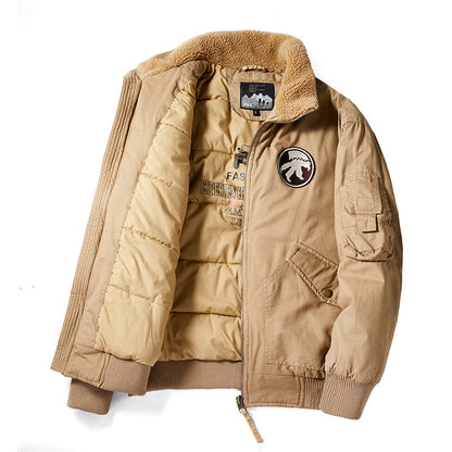 Men's Loose Fit Thick Cotton Pilot Jacket