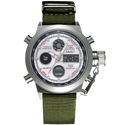 Retro minimalist business casual men's electronic sports watch in stylish design