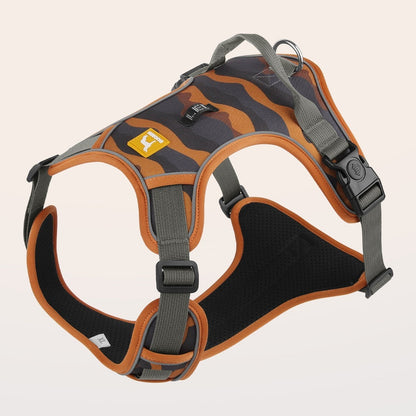 Reflective dog chest and back commuter harness with hand holding rope