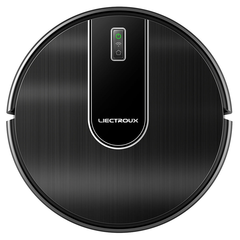 Robot vacuum cleaner by My Store, compact round design shown from above