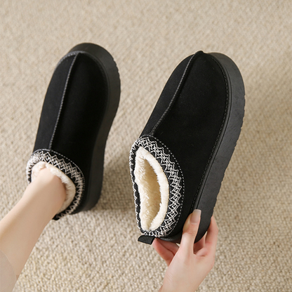WinterGlow women's slippers by BACKUPMYFILESNOW® with plush lining and cozy design, perfect for cold winter days.