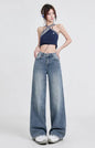 Chic High Waist Wide Leg Jeans