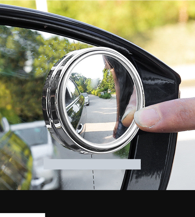 Rotating rearview mirror blind spot mirror by My Store, adjustable wide-angle automotive mirror