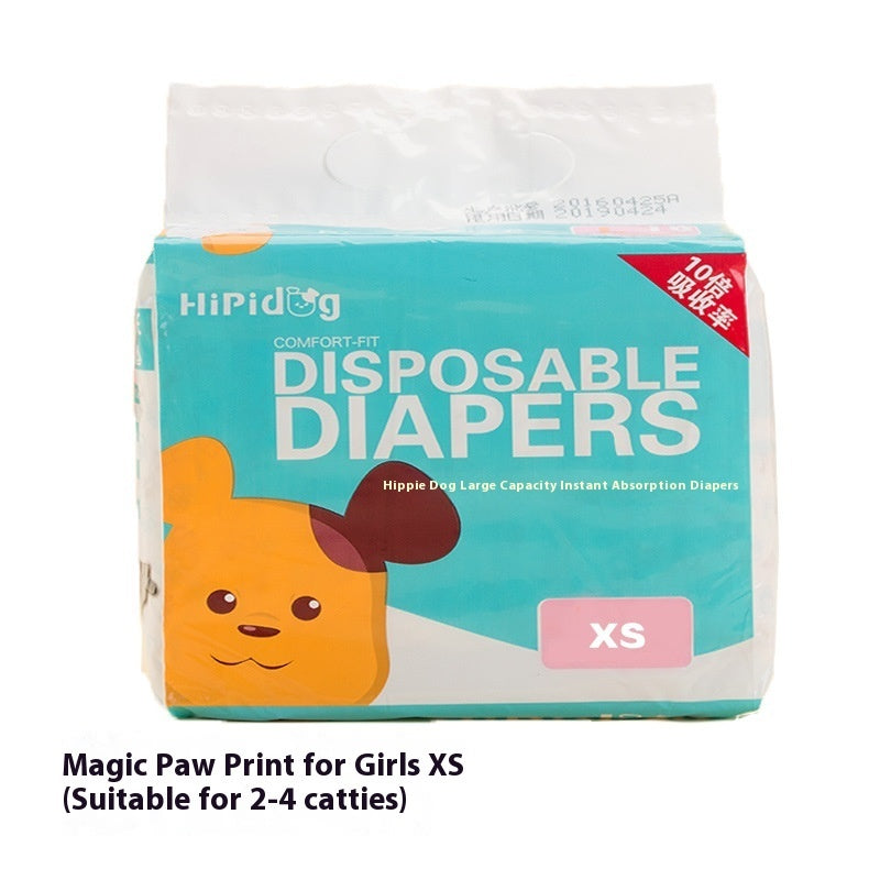 10-piece bag of My Store dog diapers for pet hygiene and mess protection