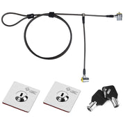 I3C Twin Head Laptop Security Cable Locks Keyed with Anchor Plate Hardware Security Cable Lock Anti Theft Lock Lock Two Devices at The Same Time for Monitors Laptops MacBooks Tablets iPad