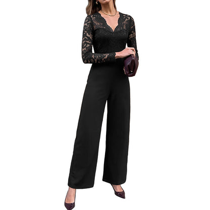 Elegant commuter-style women's jumpsuit in a polished, comfortable design