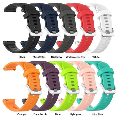 Patterned silicone strap for Garmin Forerunner smartwatch, official replacement band