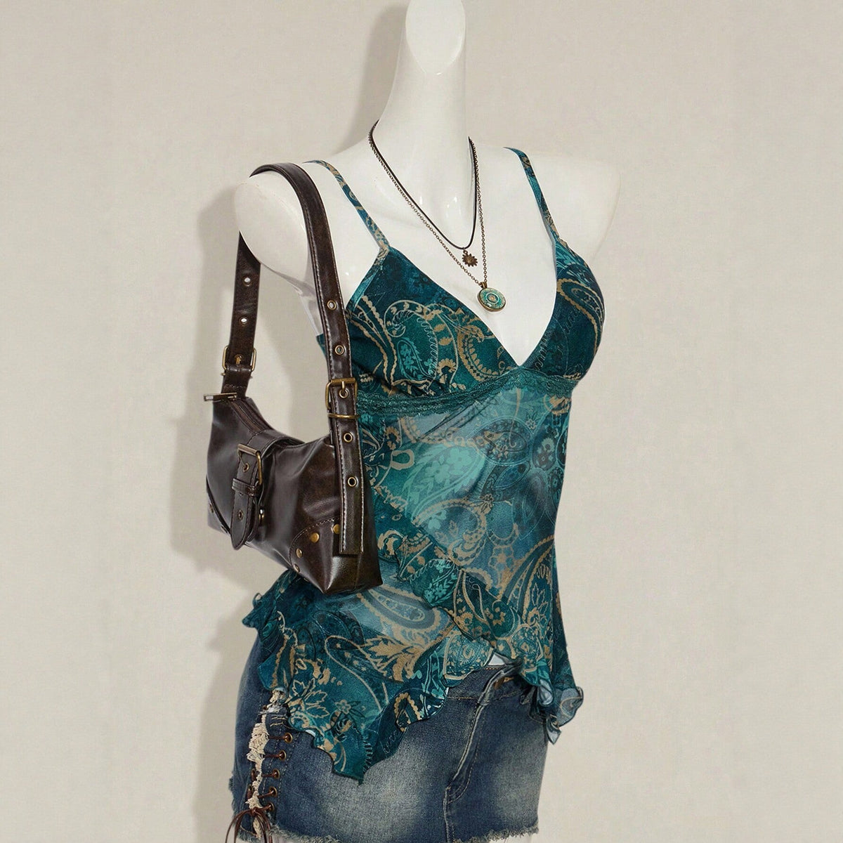 Floral-print mesh top with a sexy figure-flattering fit in a sheer lightweight design