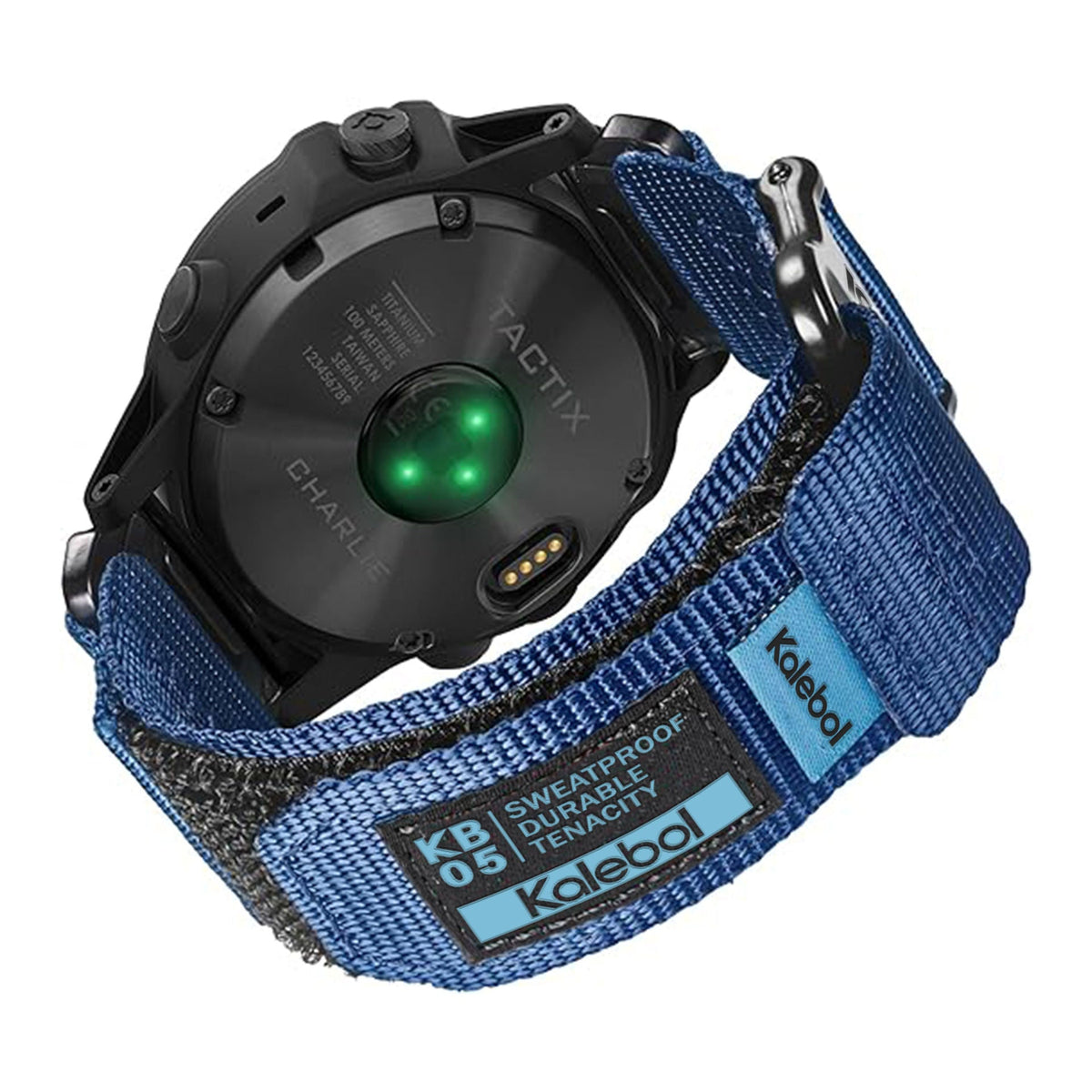 Jiaming nylon canvas wrist strap in black, adjustable loop design