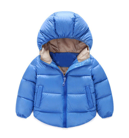 Children's winter cotton-padded casual down jacket in a warm quilted design by My Store