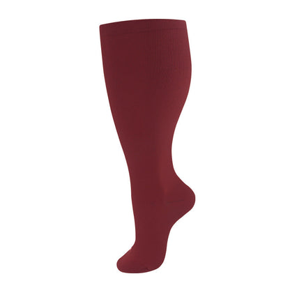 Plus-size nylon compression socks for men and women, designed as comfortable nurse socks