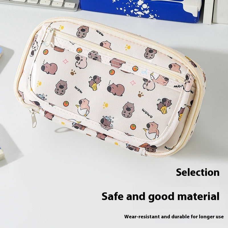 Cute cartoon large-capacity children’s stationery pencil case by My Store