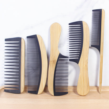 Elegant Bamboo Hair Styler - Frizz-Free Design 