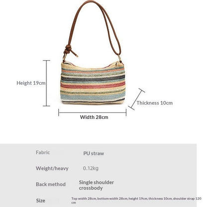Women's large-capacity commuter tote bag with spacious interior and sturdy shoulder straps