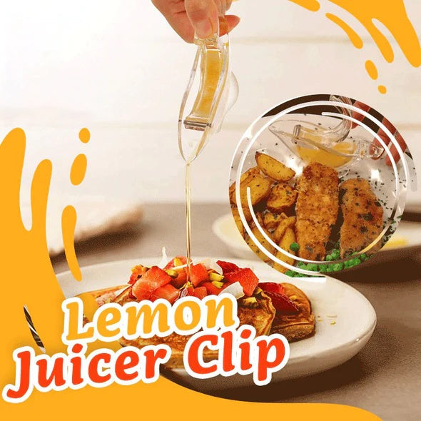 Transparent acrylic bird-shaped manual lemon juicer and lemon slice squeezer kitchen tool
