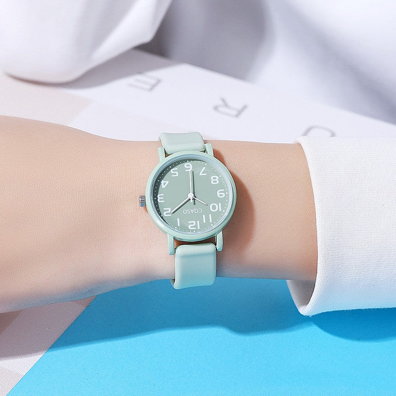 Children's retro quartz examination watch in classic design