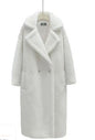 Elegant Long Lamb Cashmere Coat